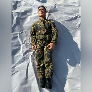 Action Man Vintage figure UK GI Joe army man fully clothed camo